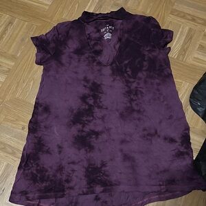 American Eagle Deep Purple Soft & Sexy Choker Top